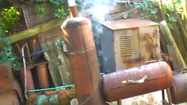 Мангал коптильня з газових балонів 2 смотреть онлайн