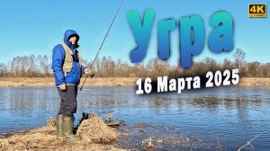 На реку Угра. Рыбалка в Марте 2025