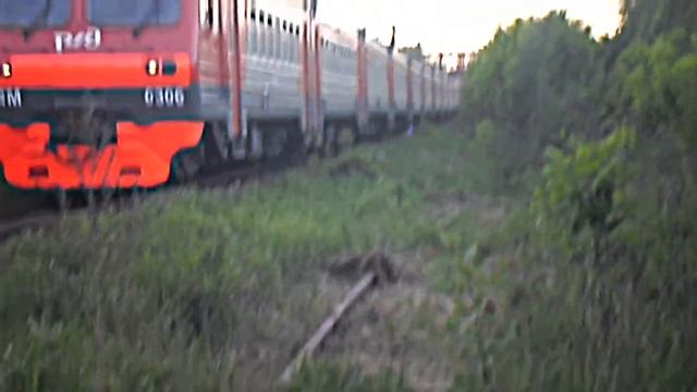 ЭД4М-0306-0434-0332 на станции Захарово. ED4M-0306-0434-0332 At Zakharovo Station