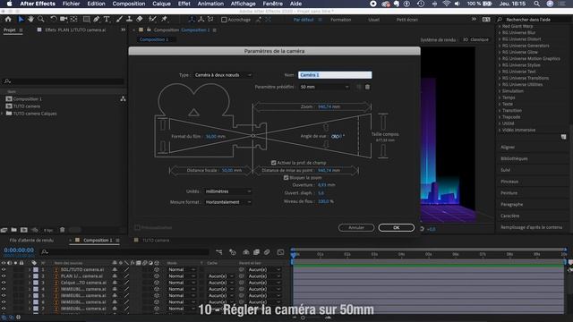 Comment Créer Une Caméra Dans After Effect ? - Tuto After Effect 3d