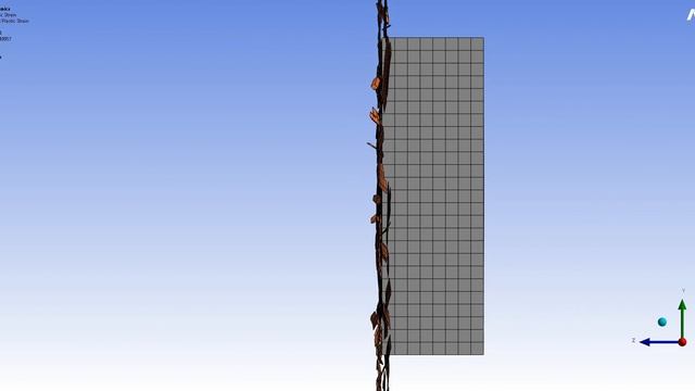 9mm bullet vs 8mm plate 370ms [ANSYS BALLISTIC IMPACT SIMULATION] смотреть онлайн