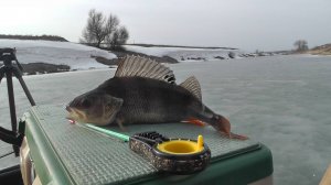 ХОРОШИЙ КЛЁВ ОКУНЯ ПО ПОСЛЕДНЕМУ ЛЬДУ. РЫБАЛКА С ЖИВЦОМ НА ОКУНЯ.