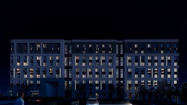 Архитектурная подсветка ЖК "Первый дом на Красной", г. Ижевск смотреть онлайн