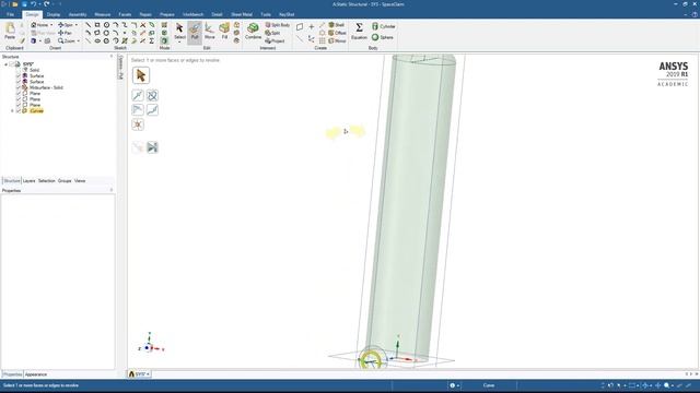 1. Creación de geometría en ANSYS SpaceClaim para simulación de abolladuras según API 1156 смотреть онлайн