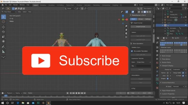 Subtitles English-Indonesia, Tutorial Blender/Make Human Part 2- Join Rig, Join Clothes Caracter смотреть онлайн