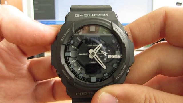 Casio GA-150-1A видео-обзор настройка