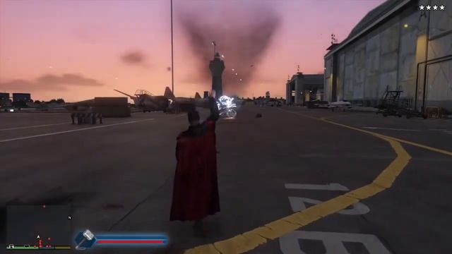 THOR THE THUNDER GOD IN GTA V ULTRA REALISTIC GRAPHICS смотреть онлайн