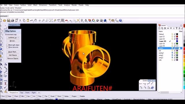 Rhinoceros tutorial _ Cuplikan - menggambar knee tipe 4 3D смотреть онлайн
