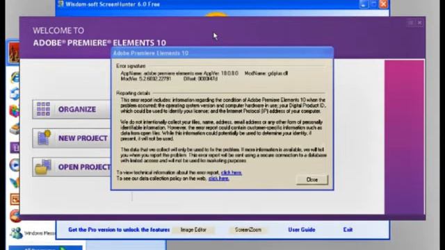 Adobe Premiere Element 10  Trouble Loading