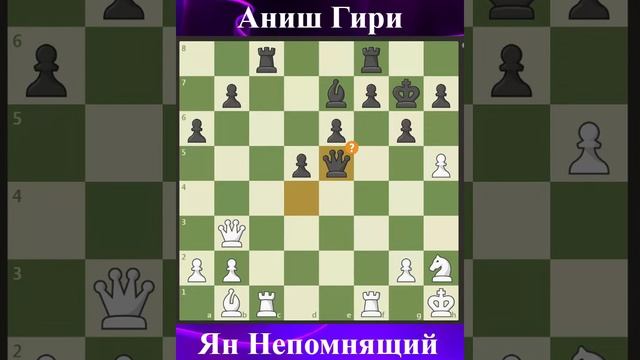 Ян Непомнящий и Аниш Гири Champions Chess Tour AI Cup 2023 #chessgame #chess #chessking