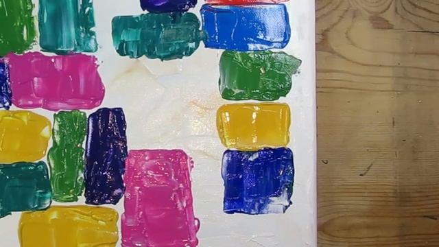 Abstract painting/ palette knife/ simple idea for very beginners/ #60 смотреть онлайн
