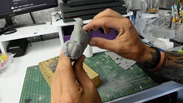 sculpting the trapper from dead by daylight ....from polymer clay смотреть онлайн