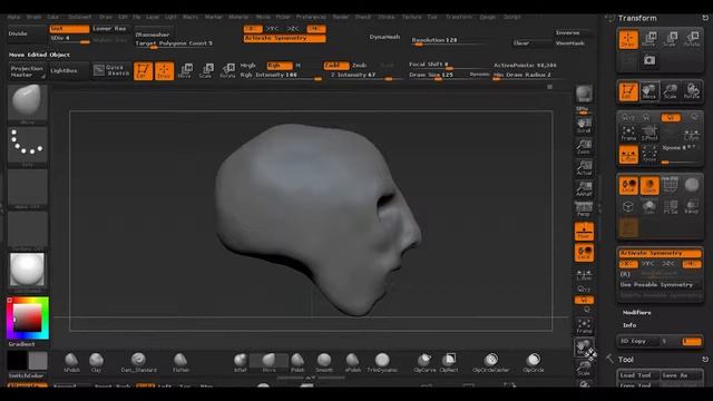 Simple Head Sculpting ZBrush Beginner Tutorial