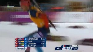 Олимпиада в Сочи 2014  Биатлон  Смешанная эстафета  19 02 2014