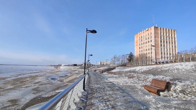 01.03.2024 Утро река Амур набережная Комсомольск-на-Амуре#2(1) смотреть онлайн