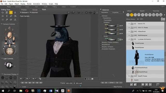PoserPro - GoZ - Zbrush: Господин Грач смотреть онлайн