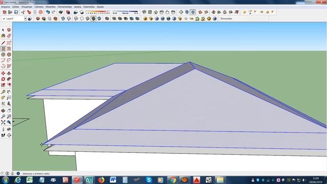 Telhado - Aprenda Fazer - Conferindo no SketchUp 3d смотреть онлайн