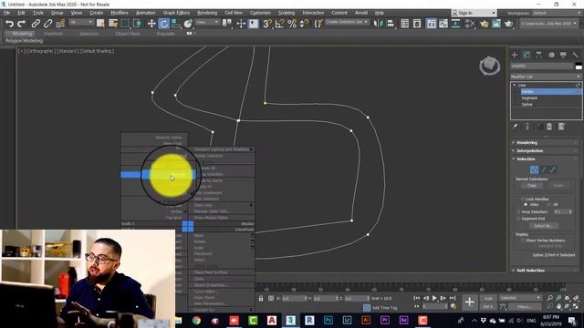 Autodesk 3Ds Max 2020 | how to master 2Ds SPLine 03 | Vertex |smooth, corner, bezier, bezier corner смотреть онлайн