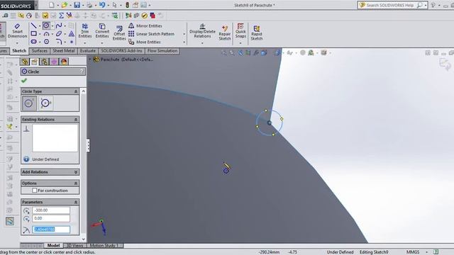 SolidWorks | Parachute Design смотреть онлайн