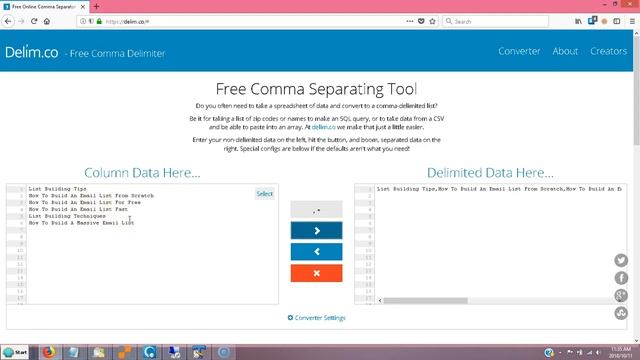 Turn Any List Into a CSV File (Free Online Tool) смотреть онлайн