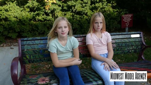 Emma and Claire - Posing and Peanut Butter - Midwest Model Agency смотреть онлайн