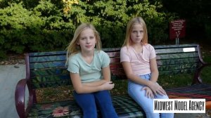 Emma and Claire - Posing and Peanut Butter - Midwest Model Agency