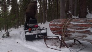 ХОЗРАБОТЫ НА ЗИМОВЬЕ. СНЕГ С КРЫШИ И ПОПЫТКА ПРИВЕЗТИ ДРОВА.