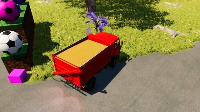LOAD WHEAT AND TRANSPORT WITH MAZ & MAN TRUCKS - Farming Simulator 22