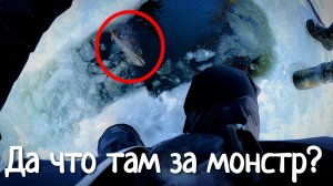 Пришлось сделать огромную прорубь чтобы вытащить этого монстра! Зимняя рыбалка на Келлоге/Часть 3