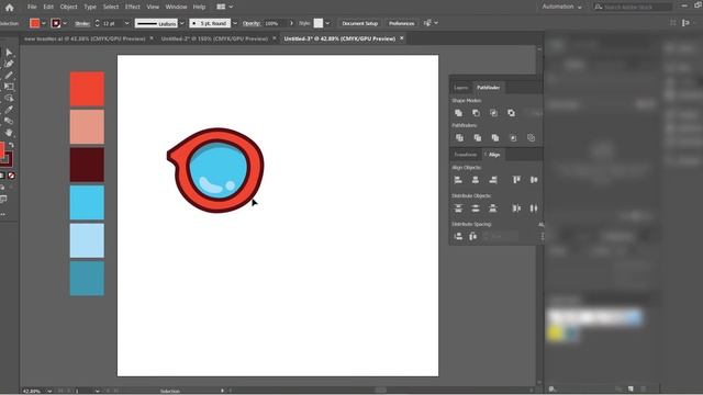 Clip art sunglass vector illustration || Adobe illustrator Tutorial 👌 смотреть онлайн