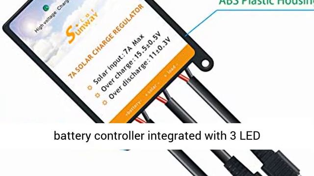 Sunway Solar Panels Charge Controller 12V Battery Regulator 7A for Safe Protection - Overview смотреть онлайн