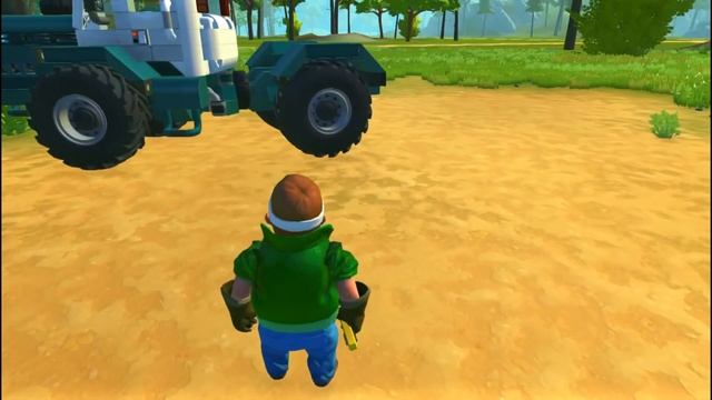 СЕЛЯНЕ САДЯТ КАРТОШКУ ЗА ДОМОМ БАБКИ! МУЛЬТИК в Scrap Mechanic