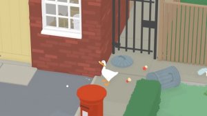 Я в прямом эфире! Загнали сопляка в телефонную будку.Попал в прямой эфир в игре Untitled Goose Game