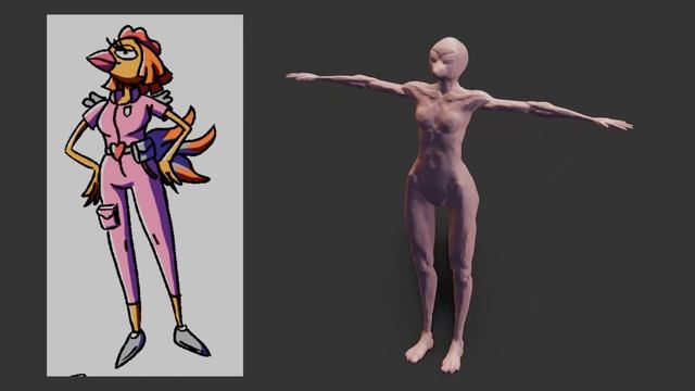 Modeling second game character смотреть онлайн