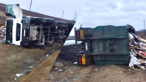 ОЧЕНЬ СЛОЖНАЯ РАБОТА без перекрытия - Спасение груженого мультилифта с прицепом