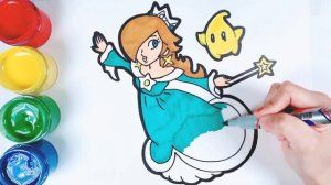 Super Mario bros princess Rosalina coloring and drawing | Rosalina | kids coloring K