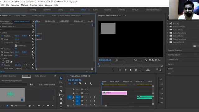 Motion Graphics & Effect Controls in Adobe Premiere Pro CC | Pixel Design Arts смотреть онлайн