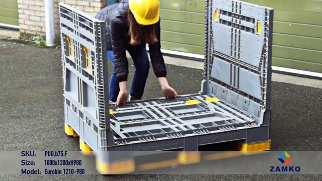 Eurobin 1210 980 Collapsible Pallet Box смотреть онлайн