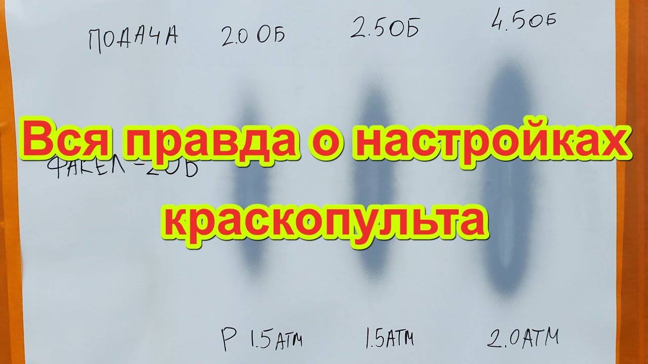Как настроить краскопульт. Вся правда о настройках!!! смотреть онлайн