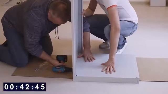 Сборка металлического шкафа для одежды ШРМ АК смотреть онлайн