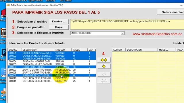 Impresión de etiquetas desde archivo Excel смотреть онлайн