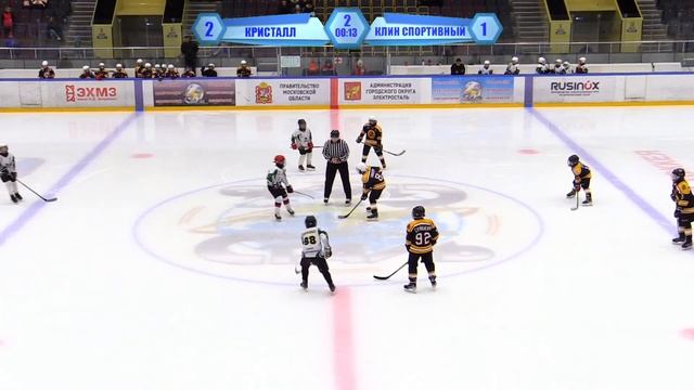 ХК "Кристалл" г. Электросталь - ХК "Клин спортивный" г. Клин 2012 г. р. ПМО. смотреть онлайн