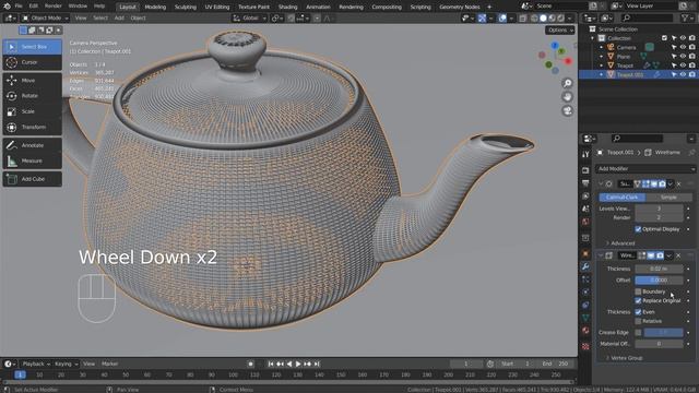 Blender Tutorial - Fading wireframe illusion смотреть онлайн