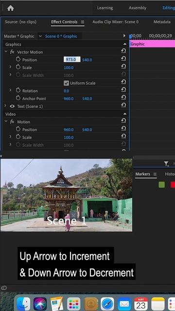 Effect Controls Panel Using Keyboard Shortcuts | Adobe Premiere Pro Tutorial | Youtube Shorts
