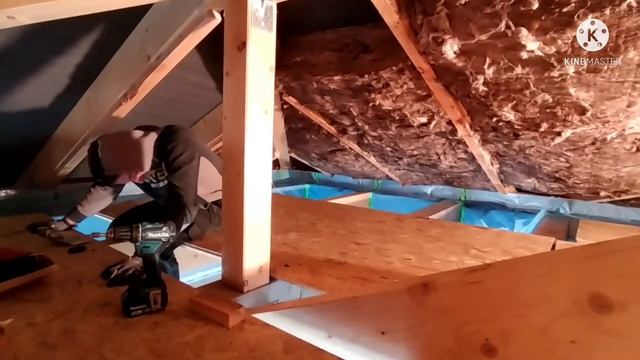 Изолиране на Таванско помещение с Минерална Вата #knauf (част 2) смотреть онлайн