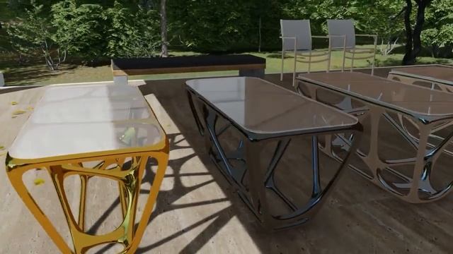 Parametric Voronoi Tables (3D Model) смотреть онлайн