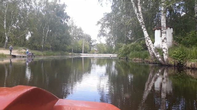 Катаемся на Катамаране вокруг островка в паке г.Кулебаки смотреть онлайн