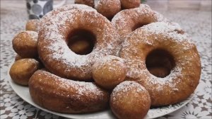 Пончики на сгущенном молоке. БЕЗ ДРОЖЖЕЙ тесто на ПОНЧИКИ. Бездрожжевое тесто