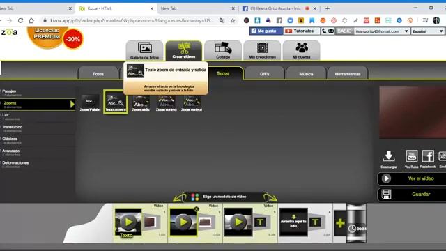 Como usar la aplicacion Kizoa Online смотреть онлайн