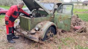 Нашли грузовик ГАЗ 1952 года! Заведется ли?!